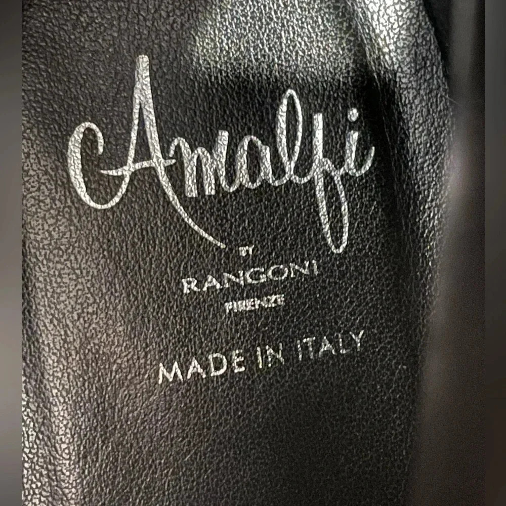 Amalfi by Rangoni Women's Vintage Italian High Heel Black Boots, Soft Leather 11 - Picture 3 of 15